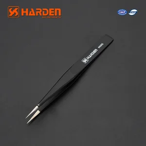 HARDEN Пинцет профессиональный острый 125мм 660215