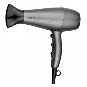 DELTA Фен 2200 Вт с насадкой-диффузором LUX DE-5000 серый
