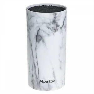 ALPENKOK Подставка для ножей 22×11 см AK-222ST белый мрамор