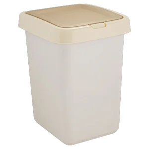 DELTA Контейнер для мусора 25 л Квадра с крышкой Push to Open SV4143КФ кофейный