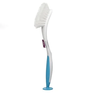 Щетка для посуды на присоске Софтэль белый/ бирюзовый (SV3087БЛБРЗ)