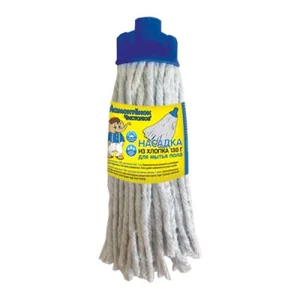 Насадка д/мытья пола Мамонтенок чистолюб х/б 130г длина веревки 22см G-130