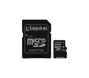 KINGSTON Флеш карта micro SDXC 64Gb Class10 1206992