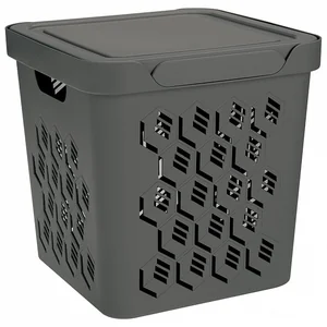 Ящик С Крышкой Универсальный deluxe 380х276х220 Мм, 18л (серый) 433205911