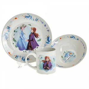 КОРАЛЛ Набор посуды 3 предмета детский КРС-1934 Холодное сердце 2 (фарфор)