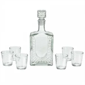 ДЕКОСТЕК Набор из 7 предметов (графин + 6 стопок) 31-14061