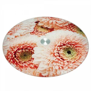 ALPENKOK Блюдо 32 см вращающееся для сервировки AK-9523 Георгин