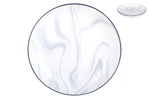 КОРАЛЛ Тарелка глубокая 19см. Мрамор серый TC23006207 HCS-926