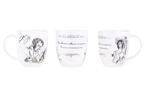 КОРАЛЛ Кружка 420мл. Золотой век.Пушкин А.С. YQ2117-14M