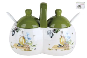 КОРАЛЛ Банка 2-х секционная для специй Olives HC209-B21