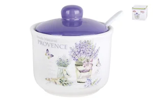 КОРАЛЛ Банка c ложкой Lavender HC294-B22