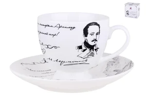 КОРАЛЛ Пара кофейная 240мл. Золотой век. Лермонтов М.Ю YQ2119-CS