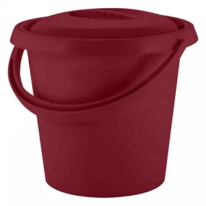 DELTA Ведро 10 л Rock-n-Roll с крышкой SC110510009 бордо