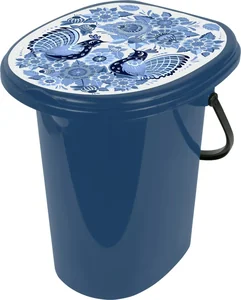 Ведро-туалет Smart Solution 20л Гжель темно-синий