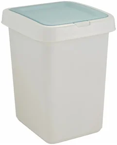 DELTA Контейнер для мусора Квадра с крышкой Push to Open 25л, белый (SV4143БЛ)