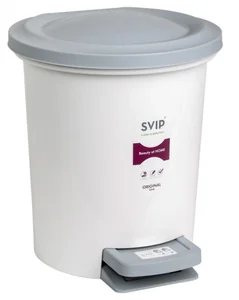 DELTA Контейнер для мусора с педалью Ориджинал 6 л, белый SV4046БЛ-2PS