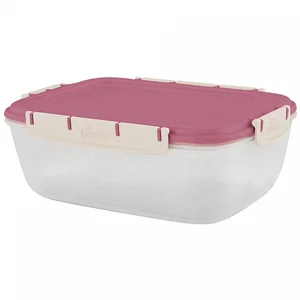 DELTA Контейнер для продуктов Sugar&Spice Barberry герметичный 1,8 л прямоугольный SE224710054 брусника