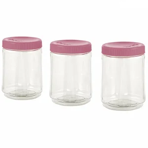 DELTA Набор банок для сыпучих продуктов Sugar&Spice Honey (3 штуки по 0,75 л) SE225112054 брусника