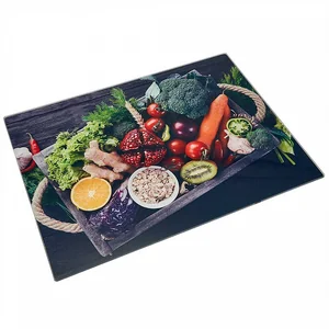 ALPENKOK Доска разделочная 30×40 см стеклянная AK-9054 Фито