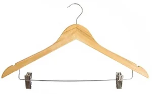 Тремпель деревянный с прищепками 35950-8