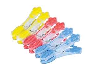 Прищепки бельевые пластиковые Цветок 9 см 12 шт 16626-33-2