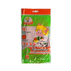 Перчатки хозяйственные латексные Умничка S (12/240) 40г 00-00007609