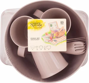 Набор для пикника Sugar&Spice Vanilla на 3 персон (14 предметов) латте 00-00014503
