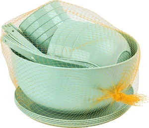 Набор для пикника и барбекю на 4 персоны 25 предметов мята 00-00010207