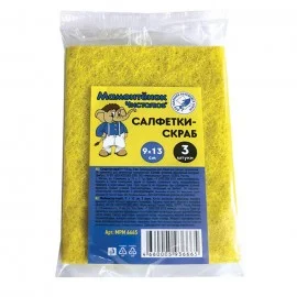 Салфетки-скраб Мамонтенок чистолюб 130*90мм 3 шт. MPM6665
