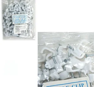 Скоба для крепления квадратного кабеля 8 мм 100 шт 14649-8