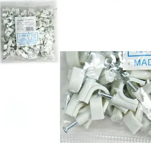 Скоба для крепления круглого кабеля 10 мм 100 шт 14649-5