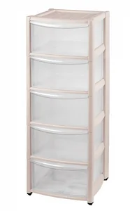 БЫТПЛАСТ Комод на колесах Амадео 5 ящиков 4312429