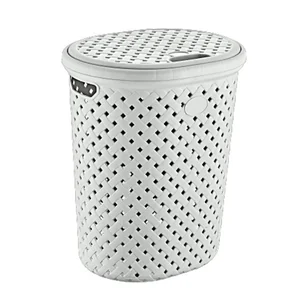 Корзина для белья Рогожка 42л дымчатый 00-00013594