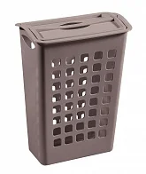 Корзина Для Белья С Поворотной Крышкой Узкая 430х260х580 Мм (коричневый) 00-00006266