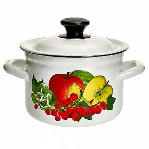 КМК Кастрюля цилиндрическая бортовая 1.5 л 41704-082/6-У4 белая