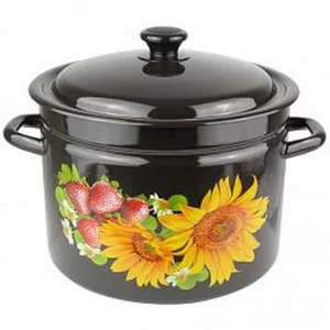 КМК Кастрюля цилиндрическая бортовая 10 л 41804-222/6-У2 (коричн.)