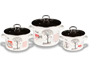 КМК Набор кастрюль Осенний парк-5-1-Люкс стиль (бел.)