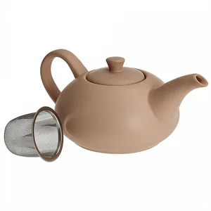 ROSARIO Чайник заварочный 1100 мл с фильтром Ф19-075R кофейный