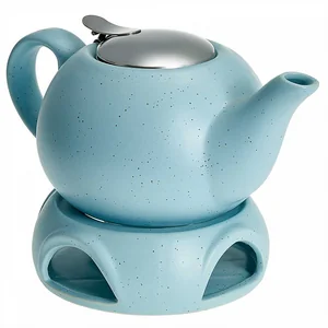 ROSARIO Чайник заварочный 750 мл с фильтром и подставкой Ф19-065R голубой
