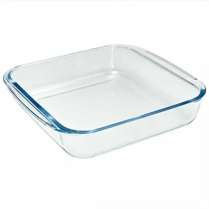 ЗАБАВА Форма для запекания квадратная 1,8 л, 24,5×21,9×5,1 см из жаропрочного стекла РК-0100