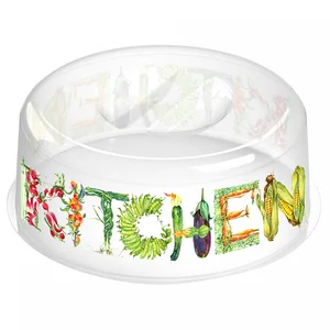 DELTA Крышка для СВЧ 250 мм Bergamo с декором (бесцветный) 221118101/00