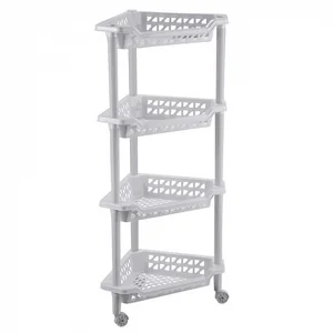 Этажерка Угловая тереза 4 Полки 400х270х840 Мм (светло-серый) 4312421