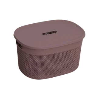 Корзина для хранения с крышкой OSLO 18л черничный морс 00-00013606