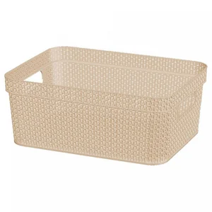 Корзина прямоугольная Ajur 11л слоновая кость (BQ4114СЛК)