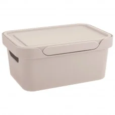 Ящик С Крышкой Универсальный luxe 270х190х120 Мм, 4,6л (светло-бежевый) 433205434 00-00006285