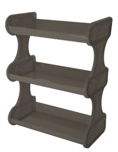 Полка навесная трехсекционная Nature (Венге) BQ1682ВНГ