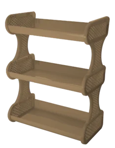 Полка навесная трехсекционная Nature (Кофейный) BQ1682КФ