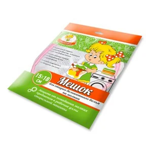 Мешок для стирки деликатного белья Умничка 15*18см на молнии MPU0307