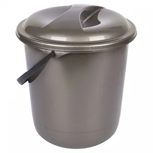 DELTA Ведро 12 л Rock-n-Roll с крышкой SV4077АНТ антрацит