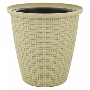 PLASTIC REPUBLIC Горшок InGreen for Green Republic 185 мм, 3 л с дренажной вставкой 1,5 л ING6212ЭКОПЛ полынь